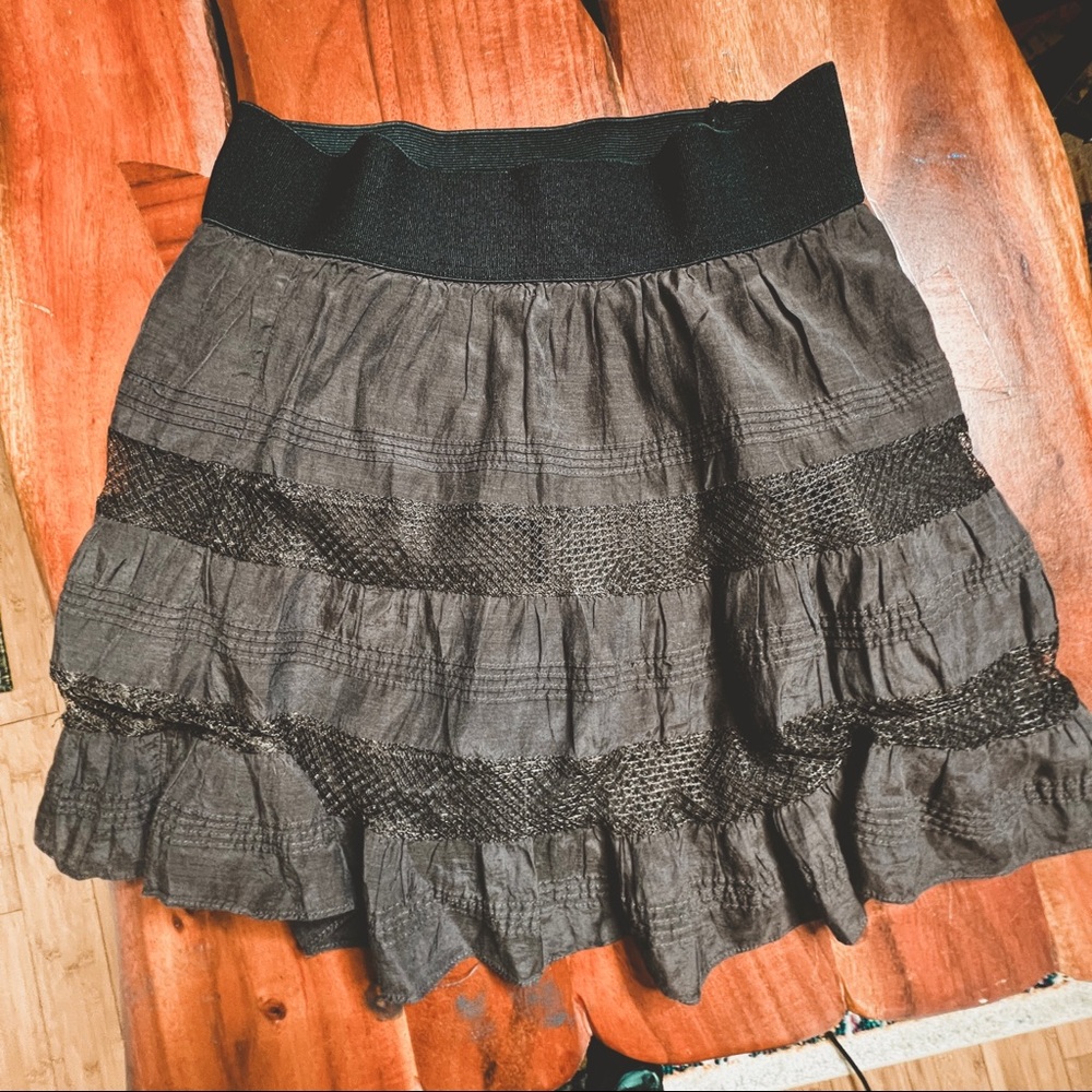 3/$20 Free People wavy boho mini skirt, Small - Picture 5 of 5